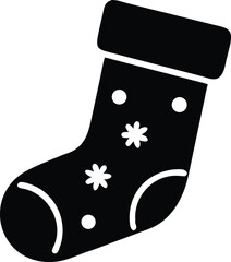 christmas stocking silhouette