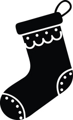 christmas stocking silhouette