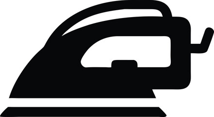 electric iron machine silhouette