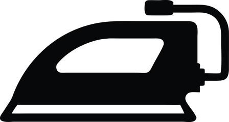 electric iron machine silhouette