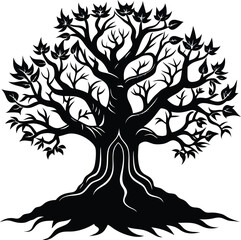 Obraz premium Enchanted Tree Silhouette