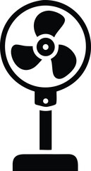 Obraz premium electric stand fan icon silhouette