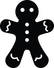 gingerbread man silhouette