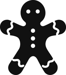 gingerbread man silhouette
