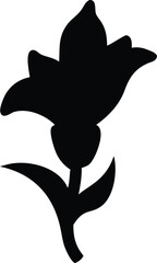 gladiolus flower silhouette