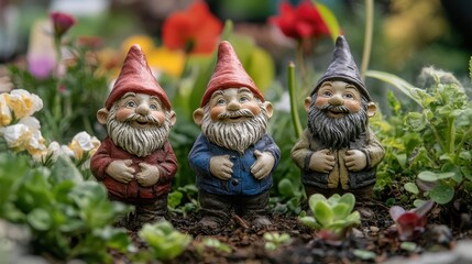 Vibrant Ceramic Garden Gnomes: Whimsical Outdoor Decor & Playful Figurines