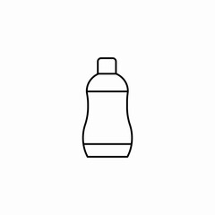 shampoo bottle grooming icon sign vector