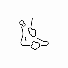 skin irritation rash icon sign vector