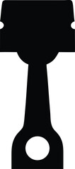 piston black silhouette