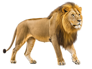 Fototapeta premium Full-Body Lion Side View – PNG