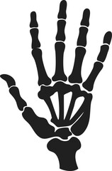 skeleton hand nice gesture silhouette