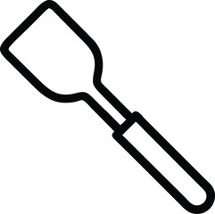 spatula line art silhouette