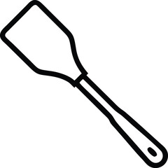 spatula line art silhouette
