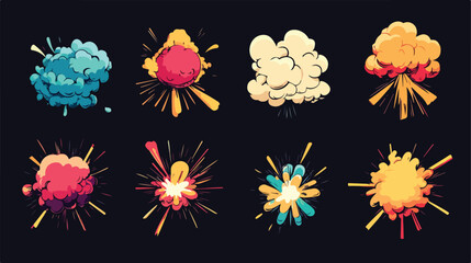 Explosion Bang Pop Art Style Icon Vector Illustration