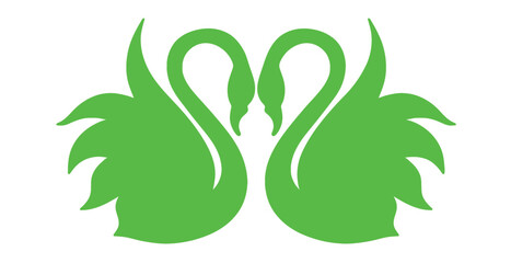 Obraz premium Green swan