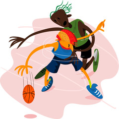 Partida de Basquete: Competição e Esporte