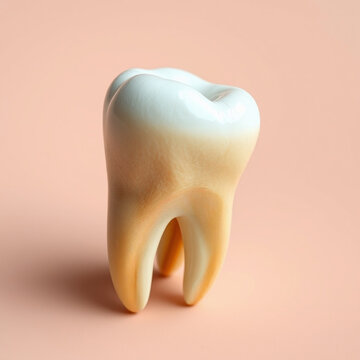 Primer plano muela humana, pieza dental