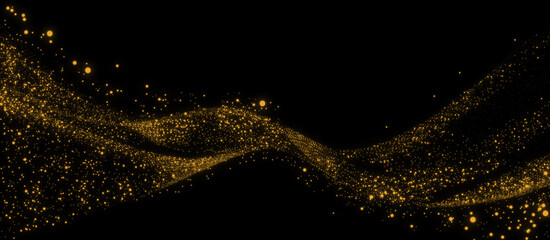 abstract golden particle luxury background