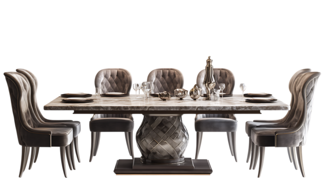 dining table and chairs