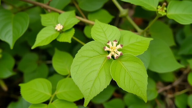 Herb .ingredient, heart leaf moonseed herb for healthy, Tinospora cordifolia (Willd)., Menispermaceae