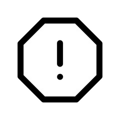 Alert, octagon