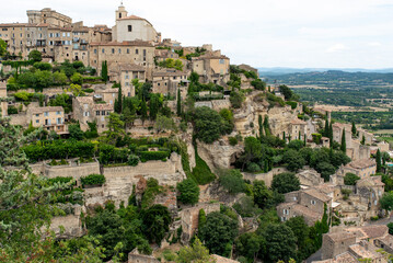 Obraz premium Traditional stone houses of Gordes village in Provence, France