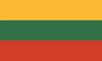 The national flag of Lithuania, sign, banner, icon, badge.