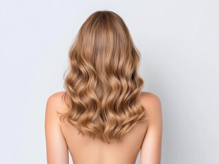 Fototapeta premium Woman's Back, Wavy Hair
