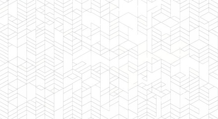 Abstract Geometric Pattern Seamless Line Art Design