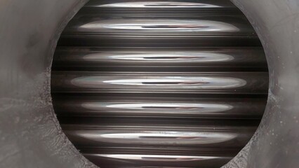 Steel Heat Exchanger Tubes Showing Internal Fins Used for Enhanced Thermal Performance