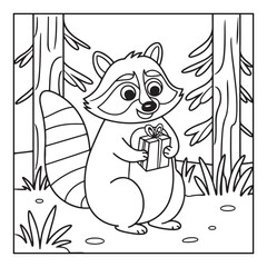 Bold & Easy Cozy winter coloring book pages, line art vector illustration, black and white designs, coloring book for all ages, coloring pages, winter, Whimsical illustration 