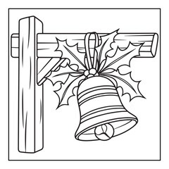 Bold & Easy Cozy winter coloring book pages, line art vector illustration, black and white designs, coloring book for all ages, coloring pages, winter, Whimsical illustration 