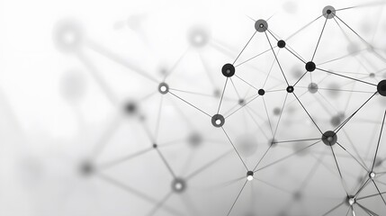 Abstract Network Connection Dots Lines Digital Technology