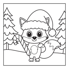 Bold & Easy Cute Christmas coloring book pages, line art, victor illustration, christmas, black and white designs, bold & easy coloring book, bold & easy coloring pages