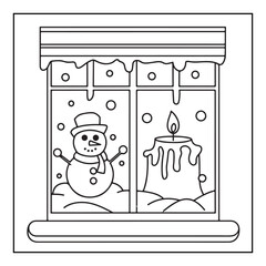 Bold & Easy Cute Christmas coloring book pages, line art, victor illustration, christmas, black and white designs, bold & easy coloring book, bold & easy coloring pages