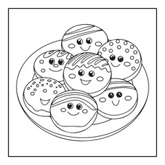 Bold & Easy Cute Christmas coloring book pages, line art, victor illustration, christmas, black and white designs, bold & easy coloring book, bold & easy coloring pages