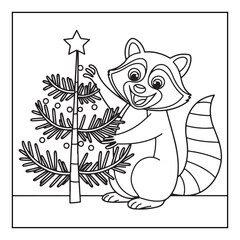 Bold & Easy Cute Christmas coloring book pages, line art, victor illustration, christmas, black and white designs, bold & easy coloring book, bold & easy coloring pages