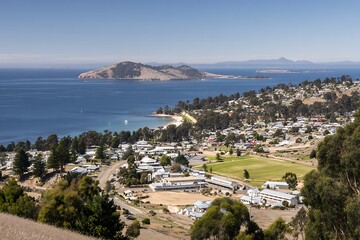 Coastal town panorama