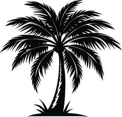 Obraz premium Palm Tree Silhouette