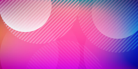 Colorful abstract background overlap layer on bright space with circles effect decoration. Modern graphic design element multicolor style concept for web banner, art, flyer, card, or brochure cover
