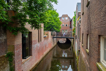The Binnendieze is a small river that is enclosed within the Den Bosch city and therefore runs mostly underground. It is a tourist attraction. 's-Hertogenbosch (Den Bosch), North Brabant, Netherlands.
