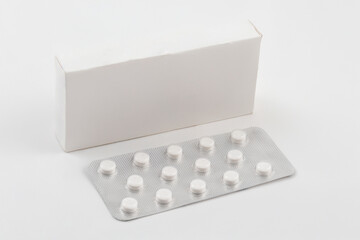 pack of pills isolated