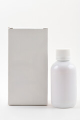 white plastic container for packaging 