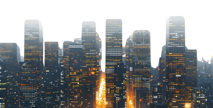 PNG Skyscrapers city architecture cityscape.