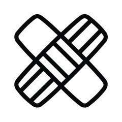 Bandage Icon Outline Vector Illustration