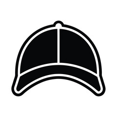 Baseball Cap Icon Outline Vector Illustration