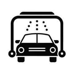 Car Wash Icon Outline Vector Illustration