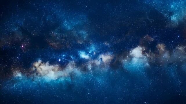 Abstract deep space nebula with stars and vibrant colors, cosmic cloudscape background with galaxy elements and bright interstellar texture