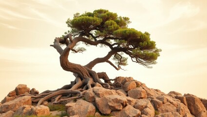 lonely tree on the hill