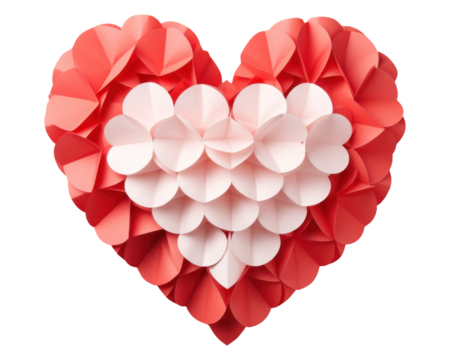 PNG Heart celebration origami paper creativity.